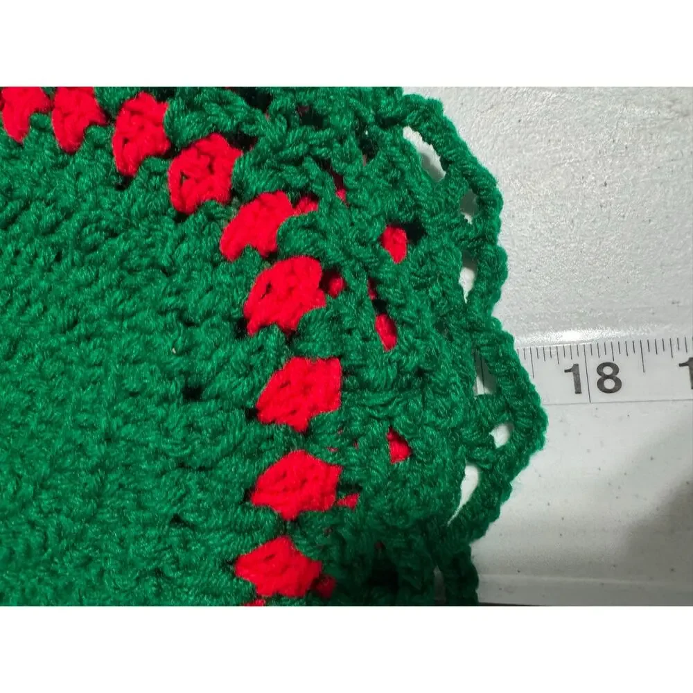 Handmade Christmas Holiday Crocheted Doilies Placemats